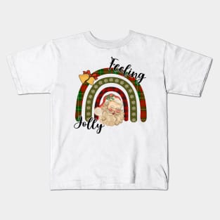 Feeling Holly, Vintage Santa Kids T-Shirt